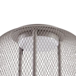 Lámpara de pie LED exterior Lucande Korvyn, gris piedra, 80 cm, IP44