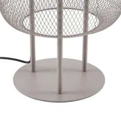 Lámpara de pie LED exterior Lucande Korvyn, gris piedra, 80 cm, IP44