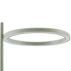 Lámpara de pie LED exterior Lucande Sylvara, verde, CCT, 2 luces