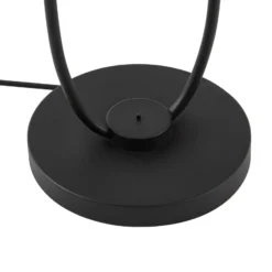 Lámpara de pie LED exterior Lucande Sylvara, negra, CCT, 2 luces