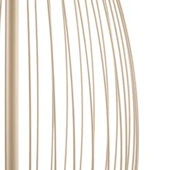 Lámpara de pie LED exterior Lucande Richi, color beige, altura 90 cm, IP44