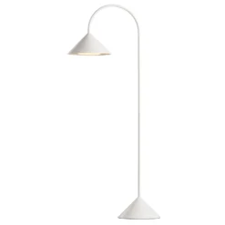 Lámpara de pie LED FRANDSEN Grasp, blanca, altura 72 cm, metal