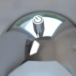 Lámpara de pie LED recargable Bellis cromada de Schöner Wohnen, IP54, 3000 K