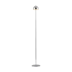 Lámpara de pie LED recargable Bellis cromada de Schöner Wohnen, IP54, 3000 K