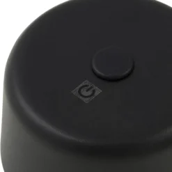 Lámpara de pie LED recargable Isason de Lindby, negra, aluminio, Ø 11 cm
