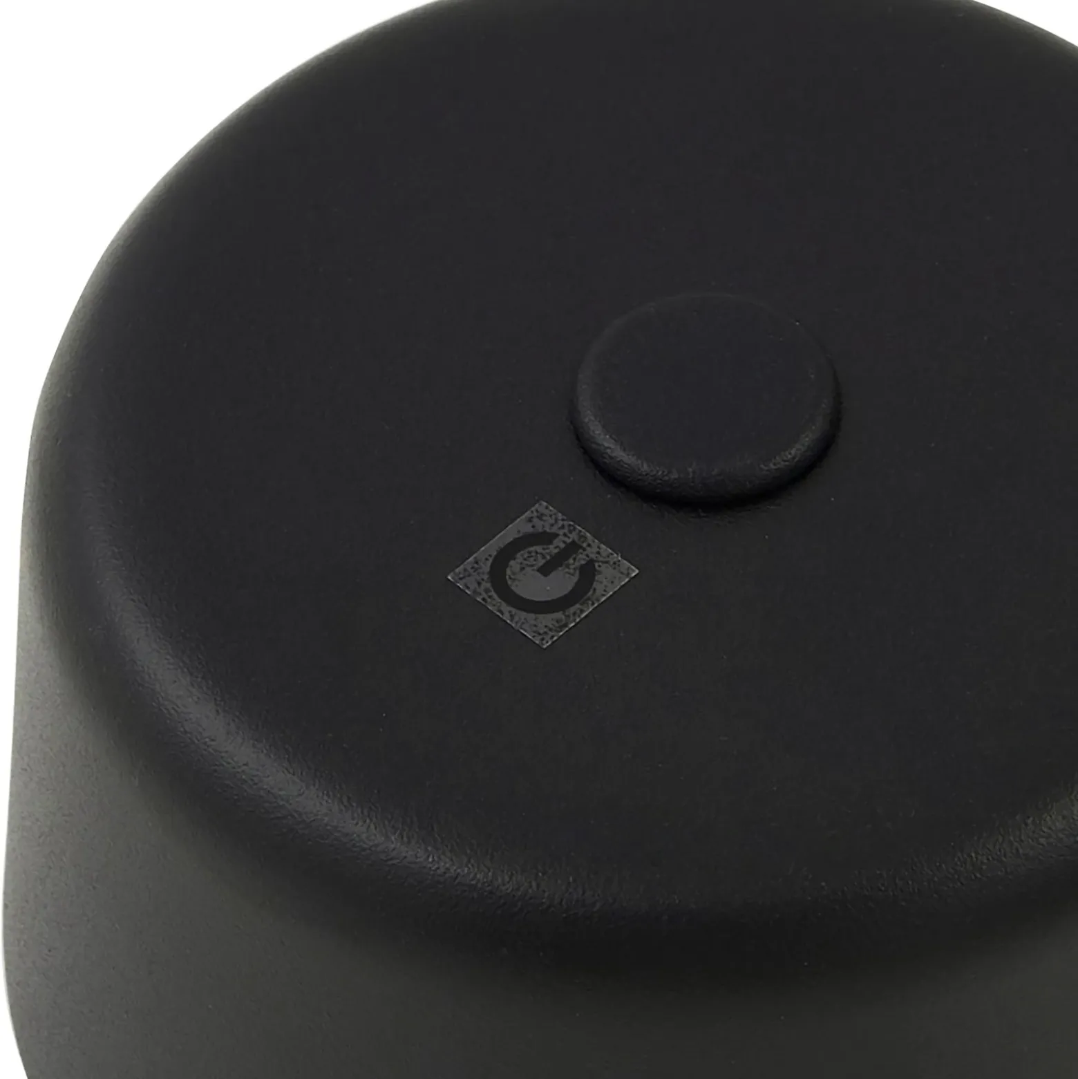 Lámpara de pie LED recargable Isason de Lindby, negra, aluminio, Ø 11 cm