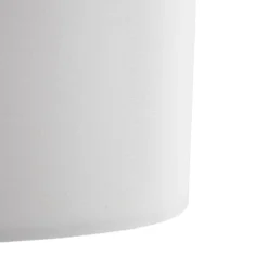 Lámpara de pie Lindby Adamio, Ø 45,5 cm, blanca, textil, trípode