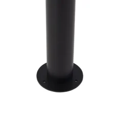 Lámpara de pie Orfeas de Lindby, blanco/negro, aluminio, Ø 24 cm