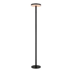 Lámpara de pie solar LED 36508, negra, aluminio, CCT, IP54