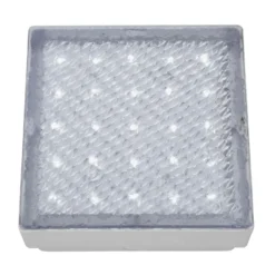Lámpara de suelo empotrable LED Walkover, IP68 15x15cm