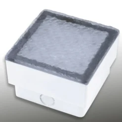 Lámpara de suelo LED empotrable adoquín Akiaki, 10 cm, transitable