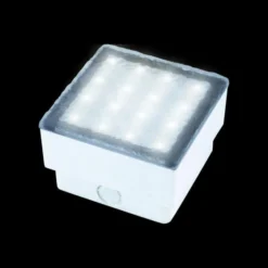 Lámpara de suelo LED empotrable adoquín Akiaki, 10 cm, transitable
