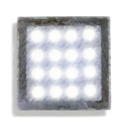 Lámpara de suelo LED empotrable adoquín Akiaki, 10 cm, transitable