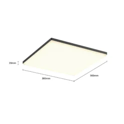Lámpara de techo LED cuadrada Henni exteriores