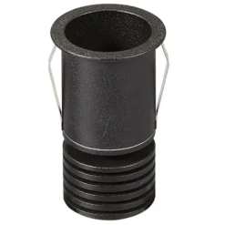 Lámpara de techo LED empotrable Guincho negro 8°