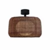 Lámpara de techo para exterior Fora de Bover, marrón grafito/marrón, Ø 50 cm
