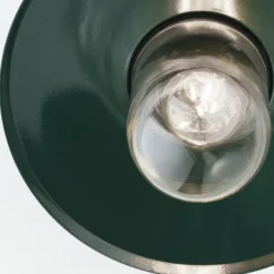 Lámpara de techo para exterior Edward, verde, Ø 27,5 cm, aluminio/vidrio