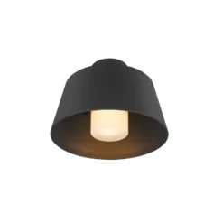 Lámpara de techo SLV Photoni, negra, aluminio, Ø 25 cm