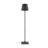 Lámpara de terraza Lucande Andrei, gris, 150cm de altura, IP54, E27