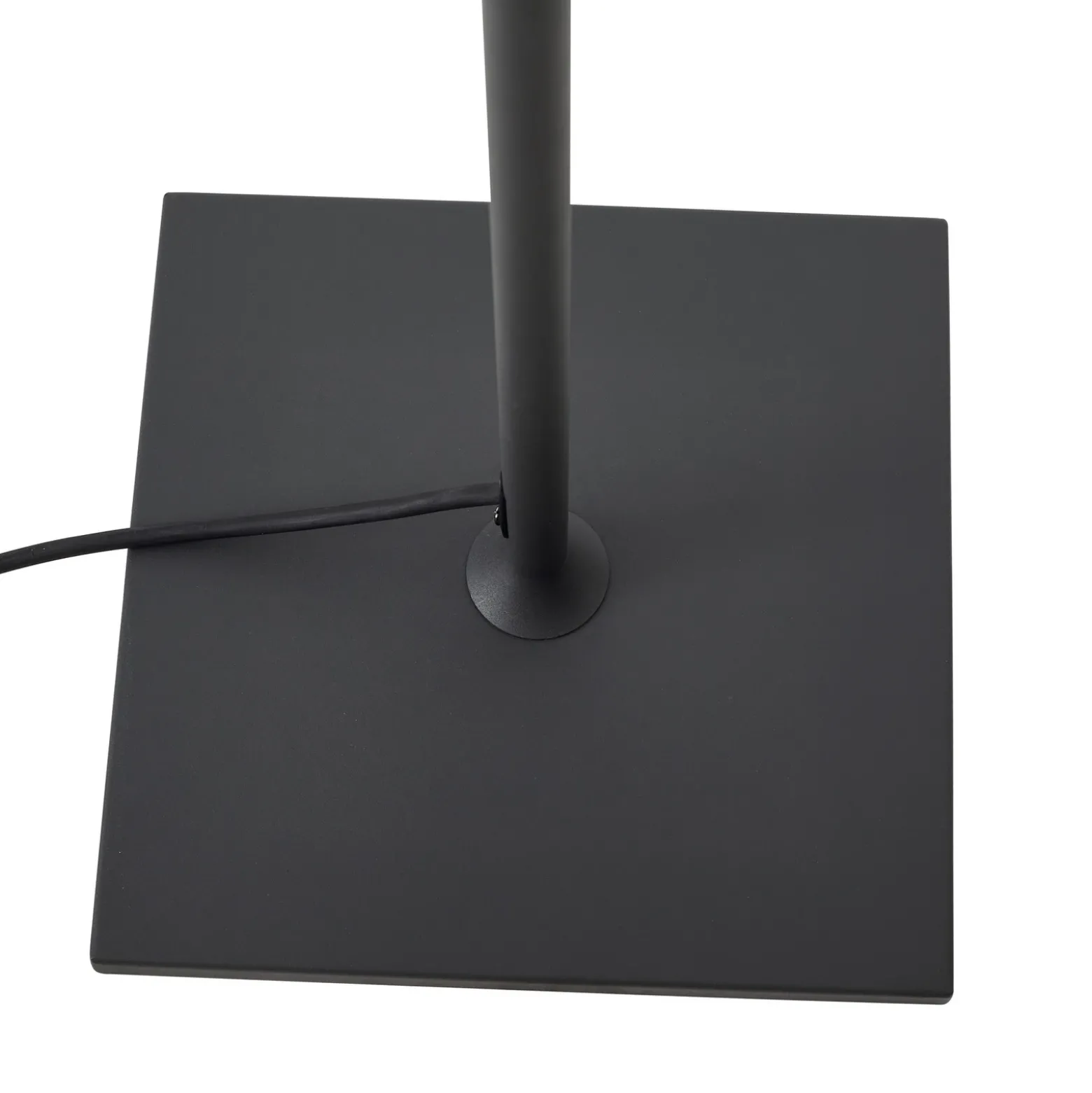 Lámpara de terraza Lucande Andrei, gris, 150cm de altura, IP54, E27