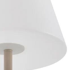 Lámpara de terraza Lucande Jaimy, beige, metal, 150 cm, E27