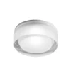 Lámpara empotrable Egger DLS Phoenix, blanca, Ø 9 cm, acrílico 3.000 K