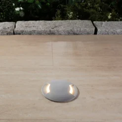 Lámpara empotrable LED de suelo Ceci 120-2L gris CCT