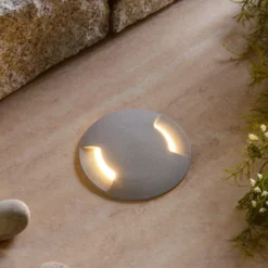 Lámpara empotrable LED de suelo Ceci 120-2L gris CCT