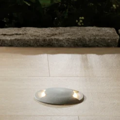 Lámpara empotrable LED de suelo Ceci 120-2L gris CCT