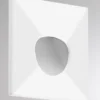 Lámpara empotrable LED Molto Luce Wall 68 R Sina IP44 SQ, blanca, CCT