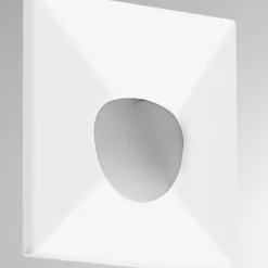 Lámpara empotrable LED Molto Luce Wall 68 R Sina IP44 SQ, blanca, CCT