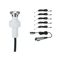 Lámpara empotrable Paulmann Plug & Shine 93694, paquete de 5 unidades