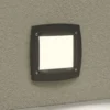 Lámpara empotrada LED Leti 100 Square negro 3W CCT