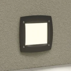 Lámpara empotrada LED Leti 100 Square negro 3W CCT