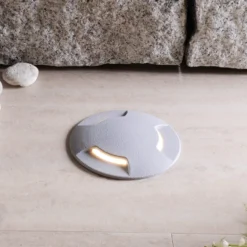 Lámpara empotrada suelo LED Ceci 120-3L gris CCT