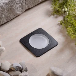 Lámpara empotrada suelo LED Ceci 120-SQ negro CCT