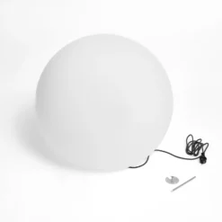 Lámpara esférica Cumulus XL, Ø 80 cm, blanca, plástico, IP44, casquillo E27