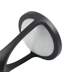 Lámpara exterior LED Lucande Filor, negra, de aluminio, 250 cm