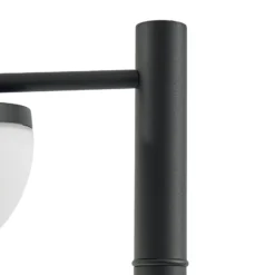 Lámpara exterior LED Lucande Toras, negra, de 1 luz, CCT atenuable