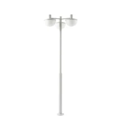 Lámpara exterior LED Lucande Toras, gris claro, 3 luces, CCT atenuable