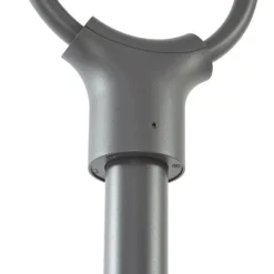 Lámpara exterior LED Lucande Tarasu, gris, 250 cm, aluminio, IP65
