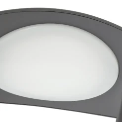 Lámpara exterior LED Lucande Tarasu, gris, 250 cm, aluminio, IP65