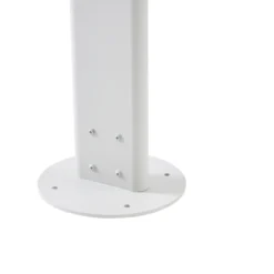 Lámpara exterior LED Lucande Velira, gris claro, 220 cm, 3 luces