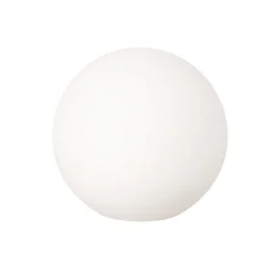 Lámpara exterior LED solar Dabus, Ø 30 cm, esférica, blanca, acrílica