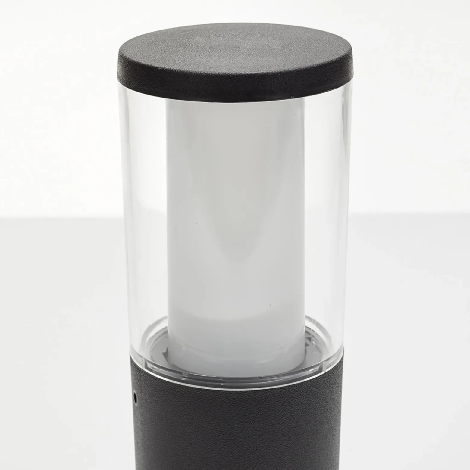 Lámpara LED con pica Carlo en negro 25cm 3,5W CCT