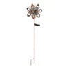 Lámpara LED con pica 36571, flor, carillón de viento, metal