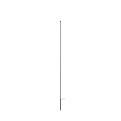 Lámpara LED con pica Karman MINUIT, altura 210 cm, negro, IP65
