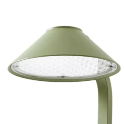 Lámpara LED con pica Lindby Capelo, verde claro, 78 cm, IP65