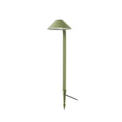 Lámpara LED con pica Lindby Capelo, verde claro, 78 cm, IP65