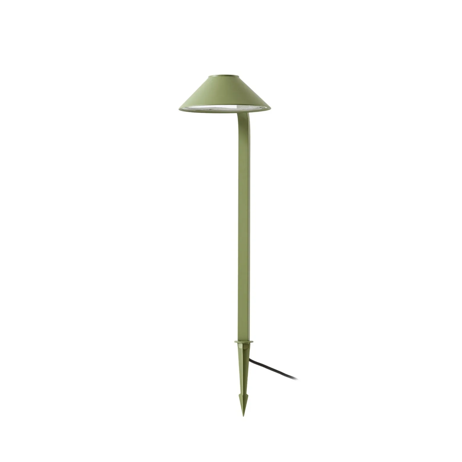Lámpara LED con pica Lindby Capelo, verde claro, 78 cm, IP65